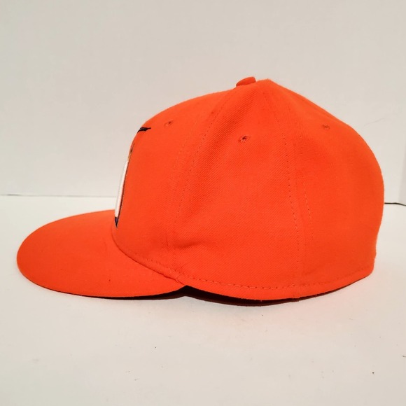 New‎ ERA 59Fifty Miami Marlins Mens Orange Size 7 3/8 Baseball Cap Fitted - Picture 3 of 13